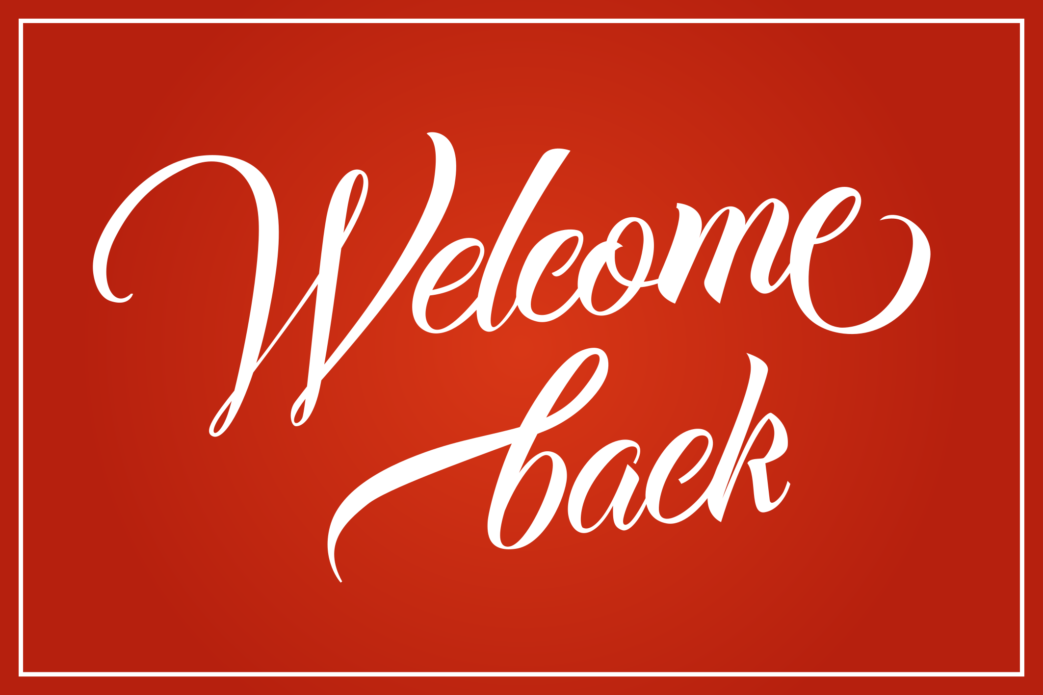 Warm Welcome Back Text custom vinyl rug - TenStickers
