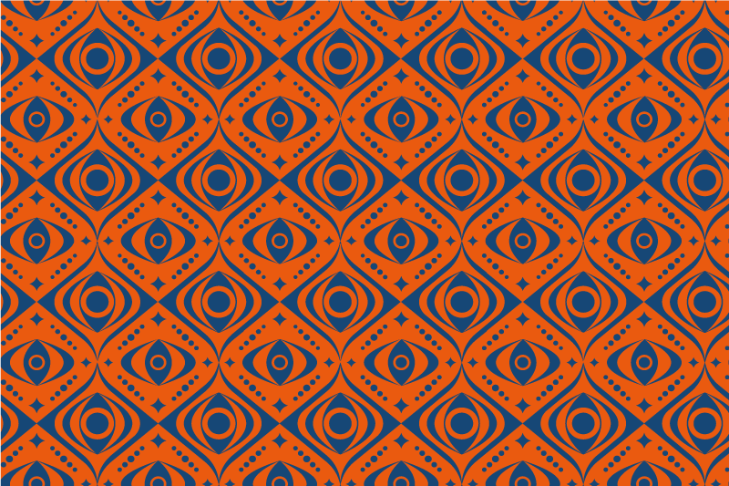 Geometric Eye Pattern geometric vinyl rugs - TenStickers