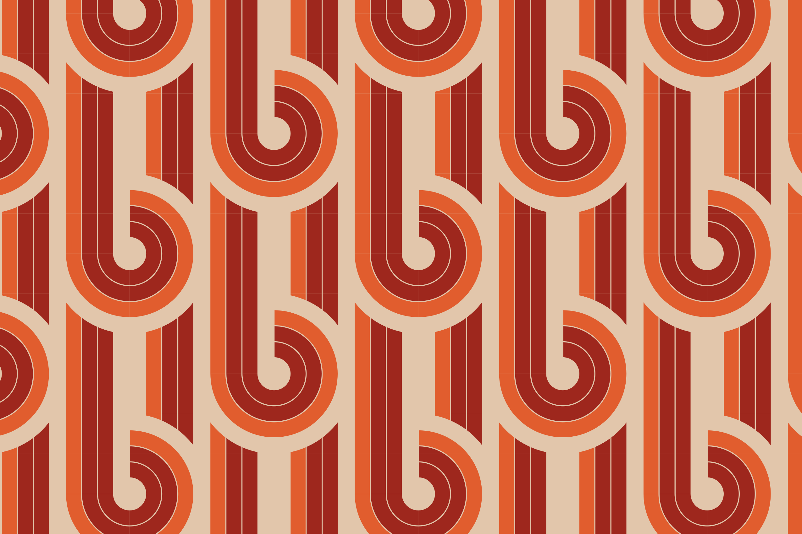 Retro Geometric Pattern geometric vinyl rugs - TenStickers