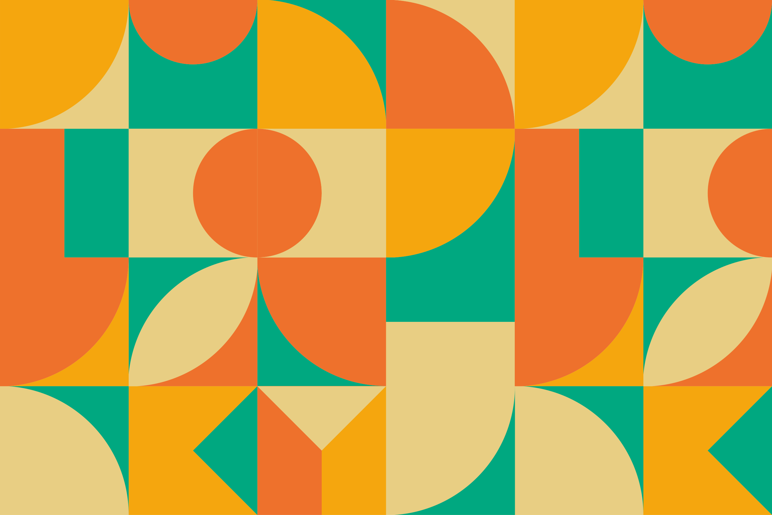 Colorful Geometric Pattern geometric vinyl rugs - TenStickers