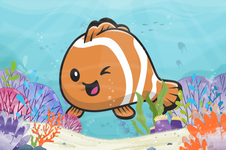 Animated Aquatic Adventure kids vinyl rug - TenStickers