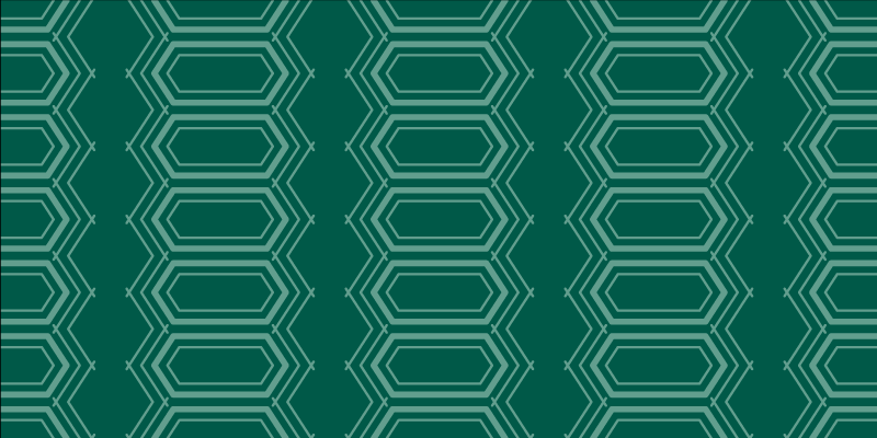 Emerald pattern geometric vinyl rug - TenStickers
