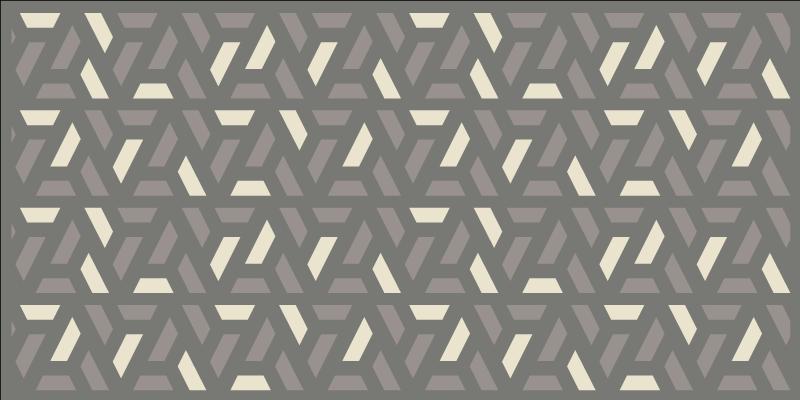 Interlocking lattice geometric vinyl rug - TenStickers
