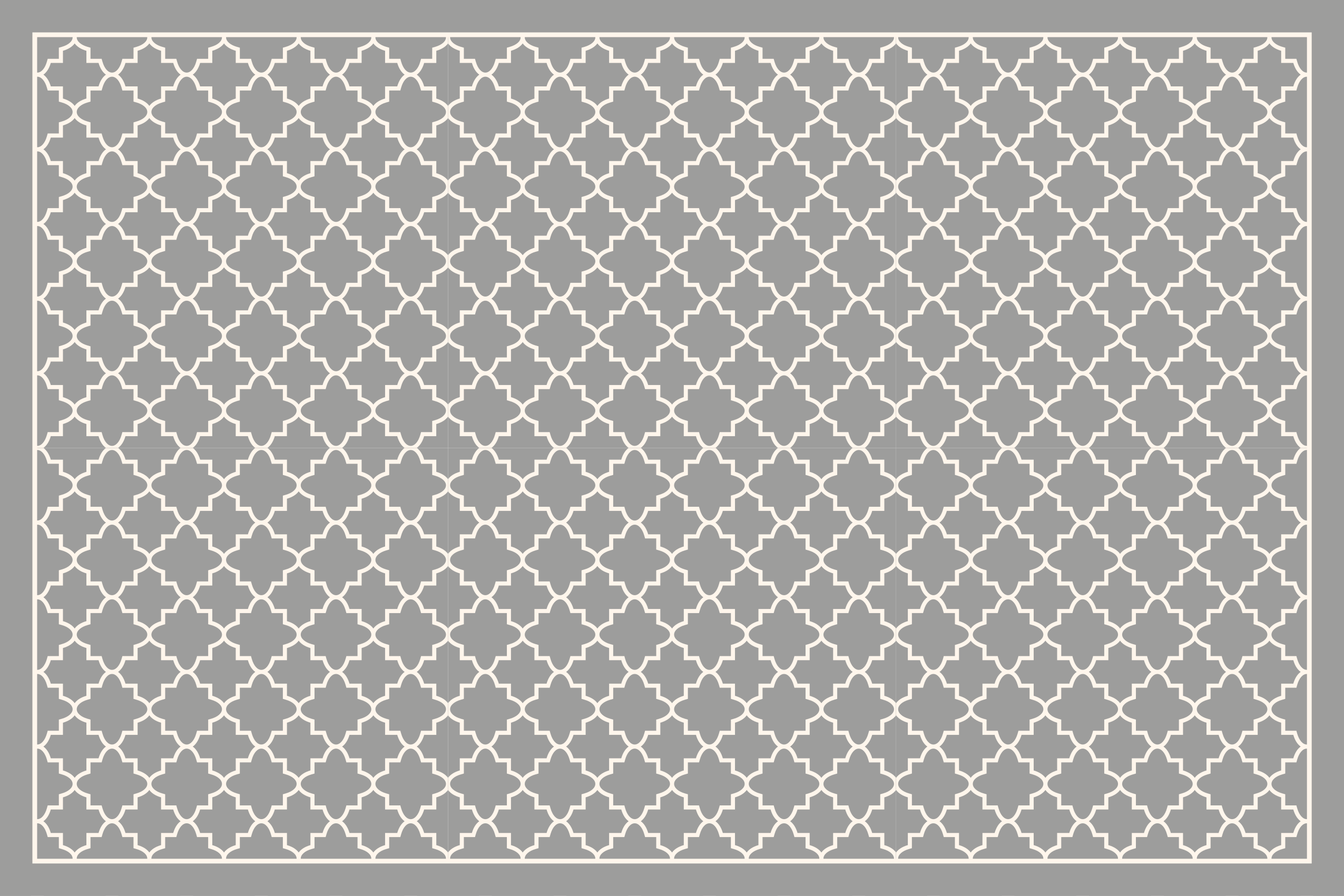 Moroccan Trellis minimal vinyl rug - TenStickers