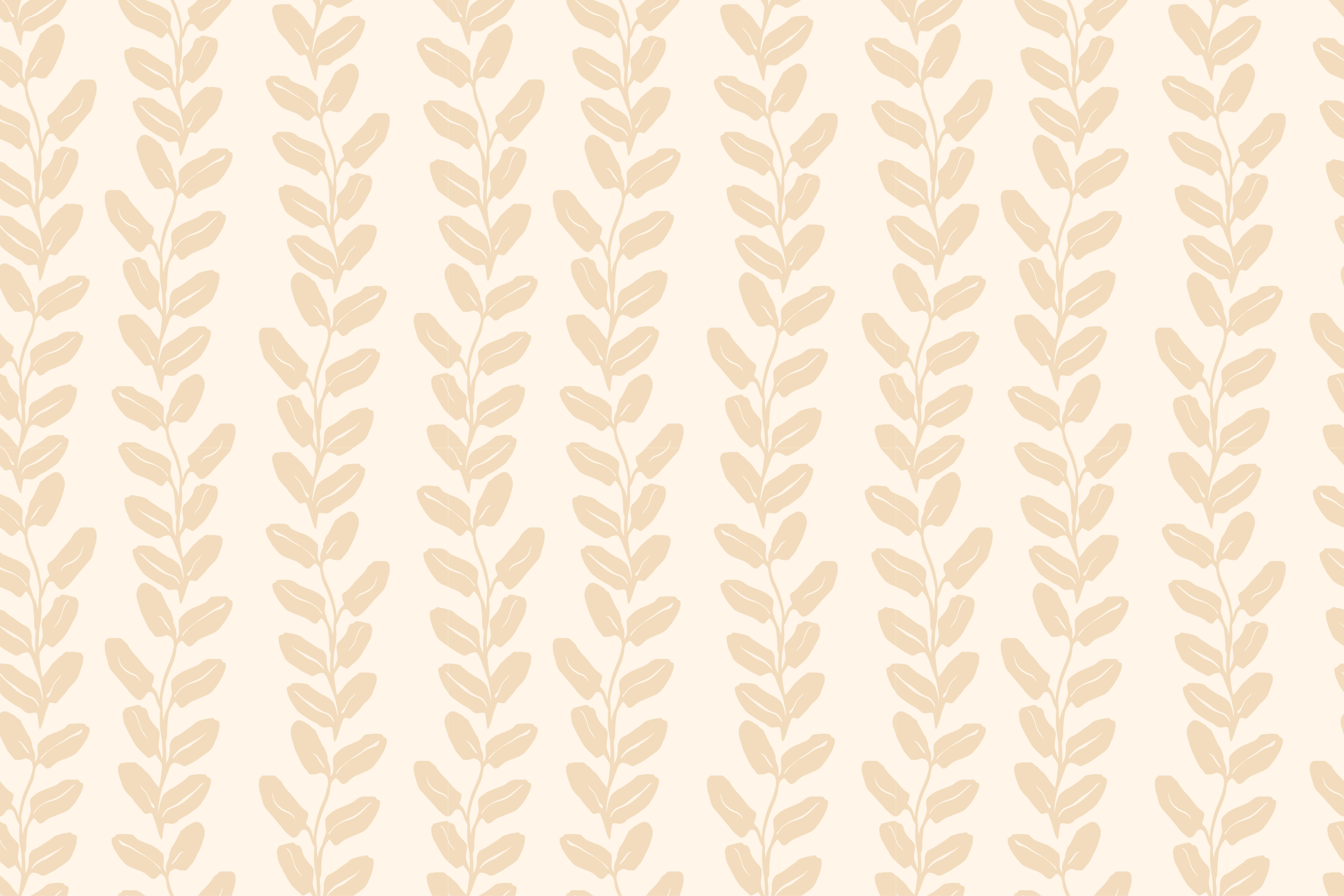 Botanical Pattern vinyl carpet roses - TenStickers