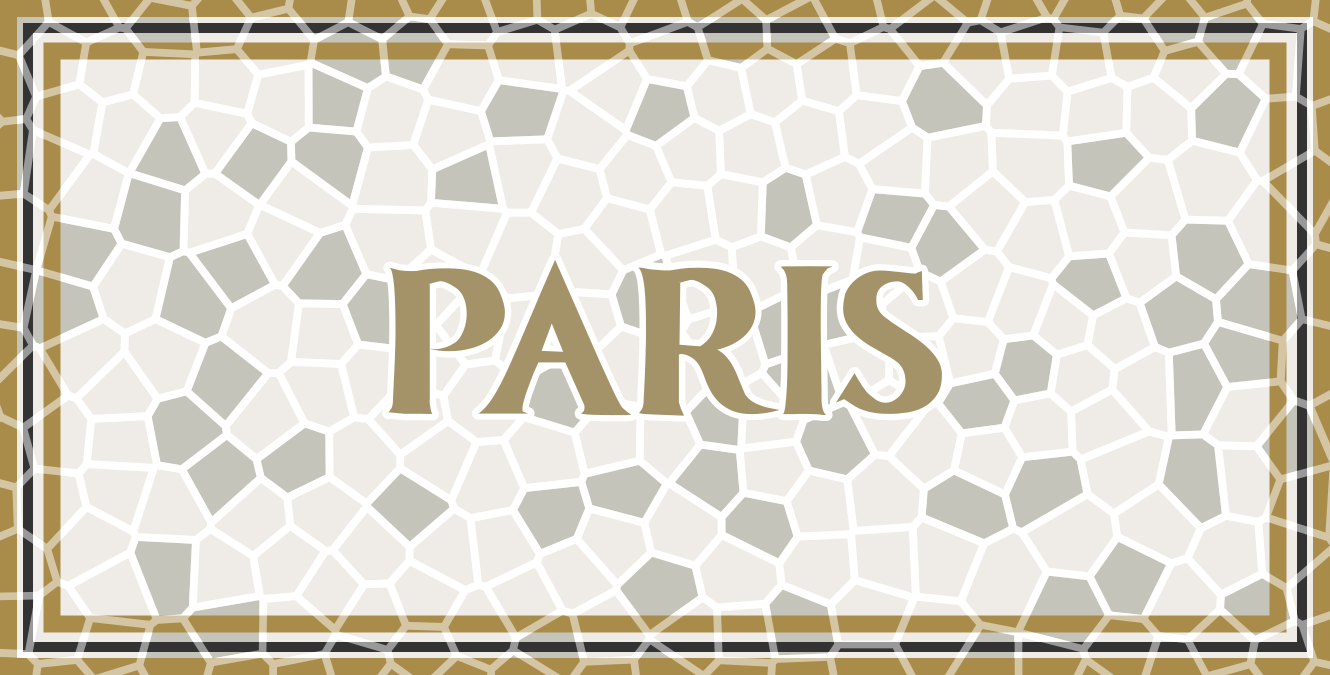 Paris Honeycomb Pattern custom vinyl rug - TenStickers