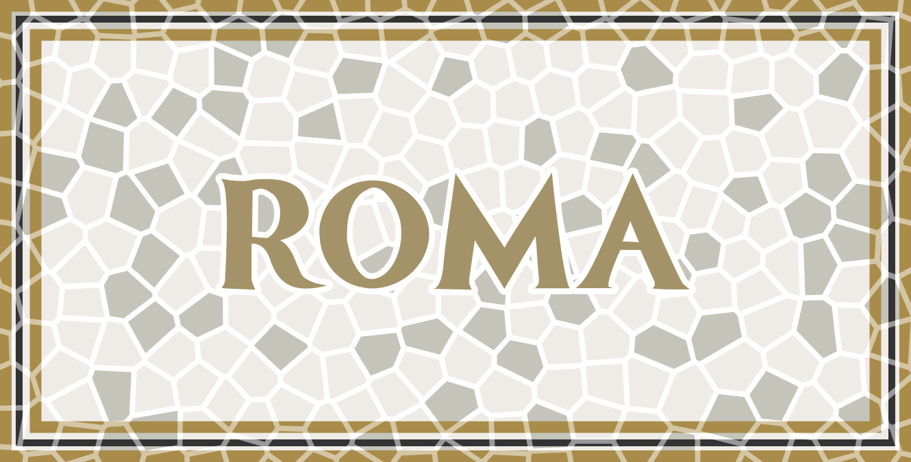 Personalized Roma custom vinyl rug - TenStickers