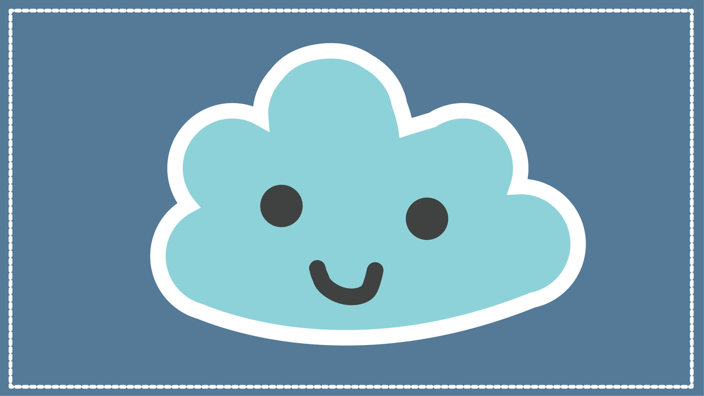 Smiling Cloud Design kids vinyl rug - TenStickers