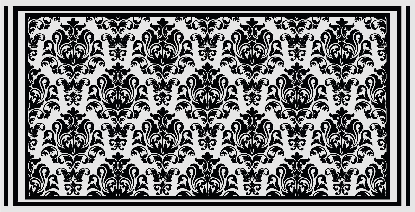 Baroque Elegance vintage vinyl rug - TenStickers