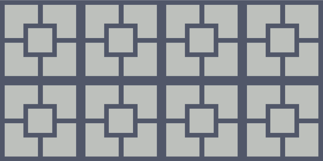 Geometric vinyl rug in geometric square pattern - TenStickers