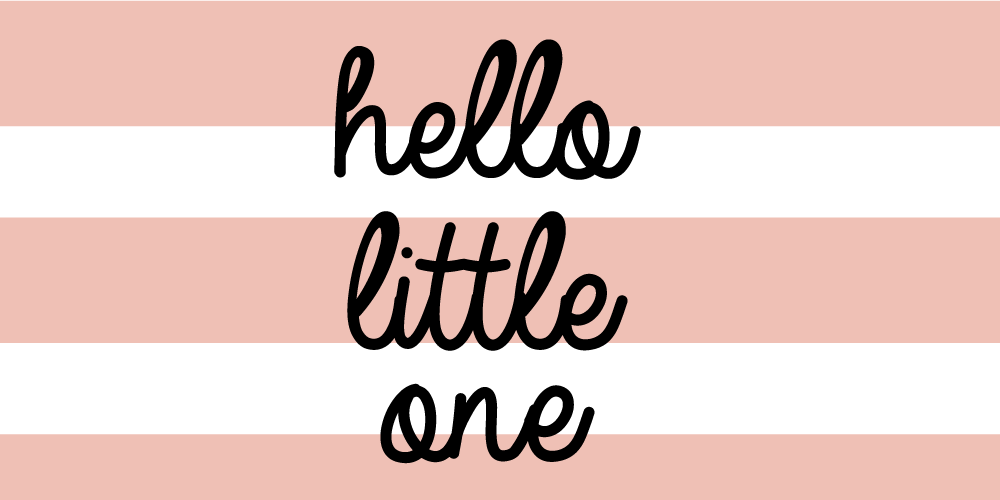 Nursery vinyl rug nursery striped welcome - TenStickers