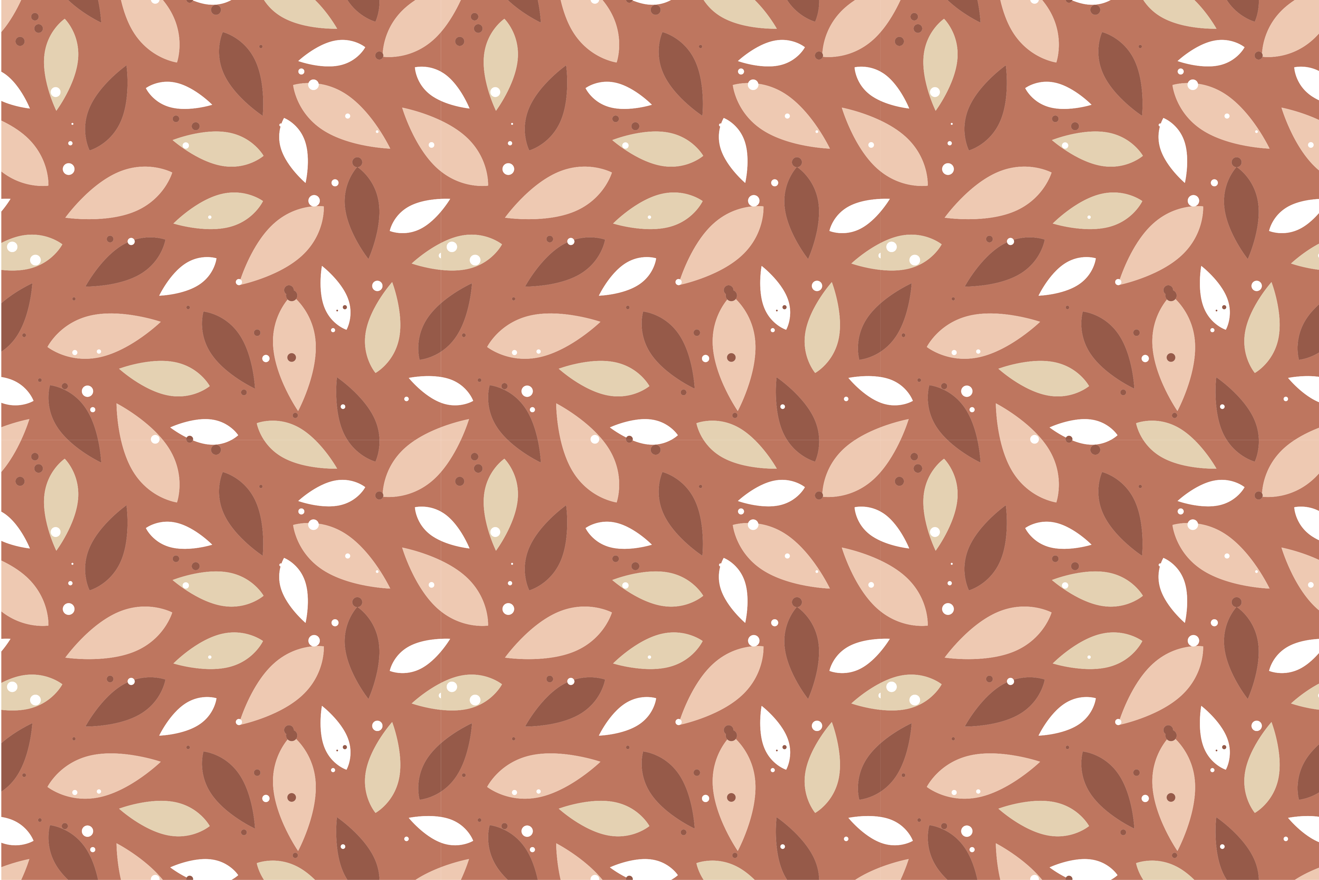 Leafy Pattern floral vinyl rug - TenStickers