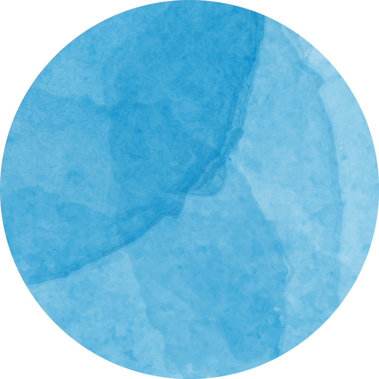 Abstract Blue Circular Design minimal vinyl rug - TenStickers