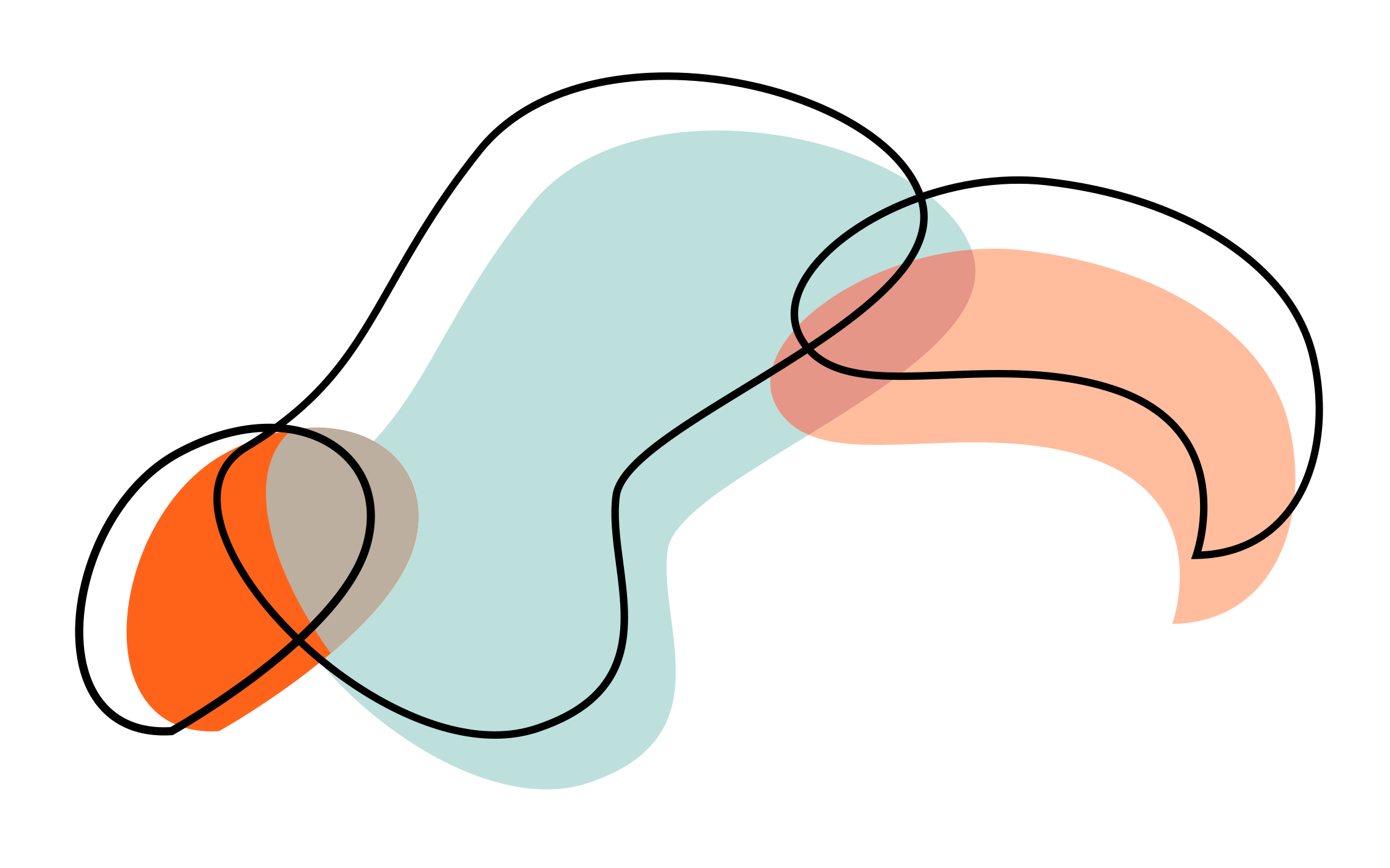 Abstract Geometric Shapes Overlay minimal vinyl rug - TenStickers