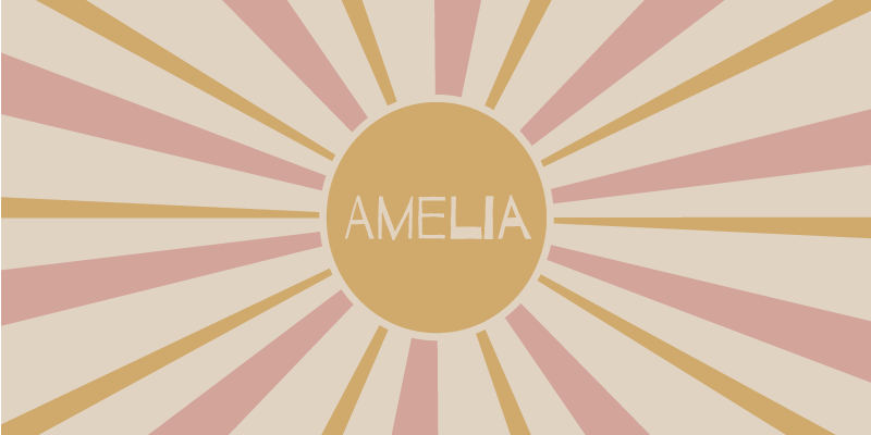 Customizable Sunburst Text custom vinyl rug - TenStickers