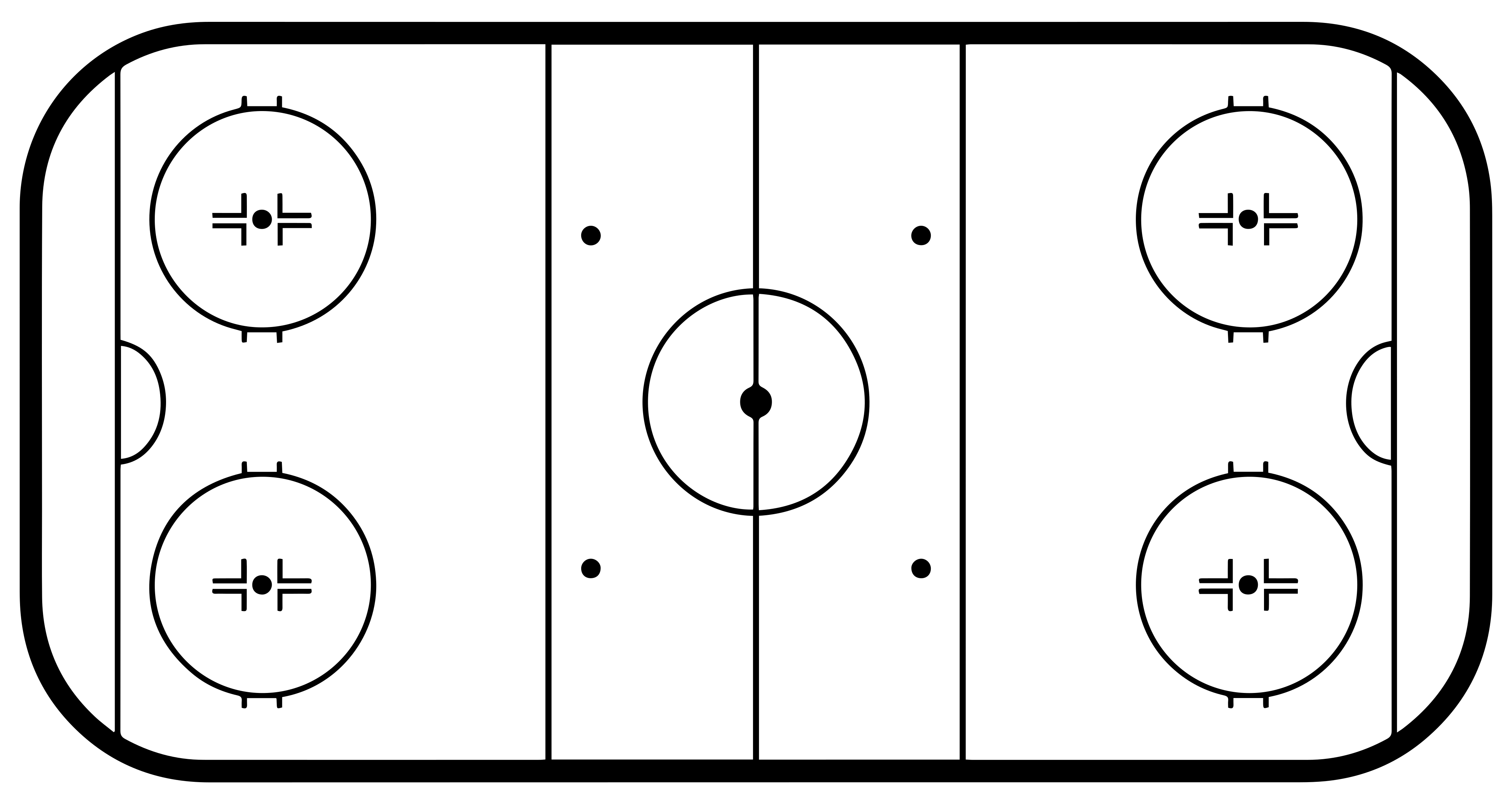 Ice hockey rink gaming vinyl rug - TenStickers