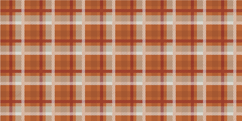 Plaid patterned warmth living room vinyl rug - TenStickers