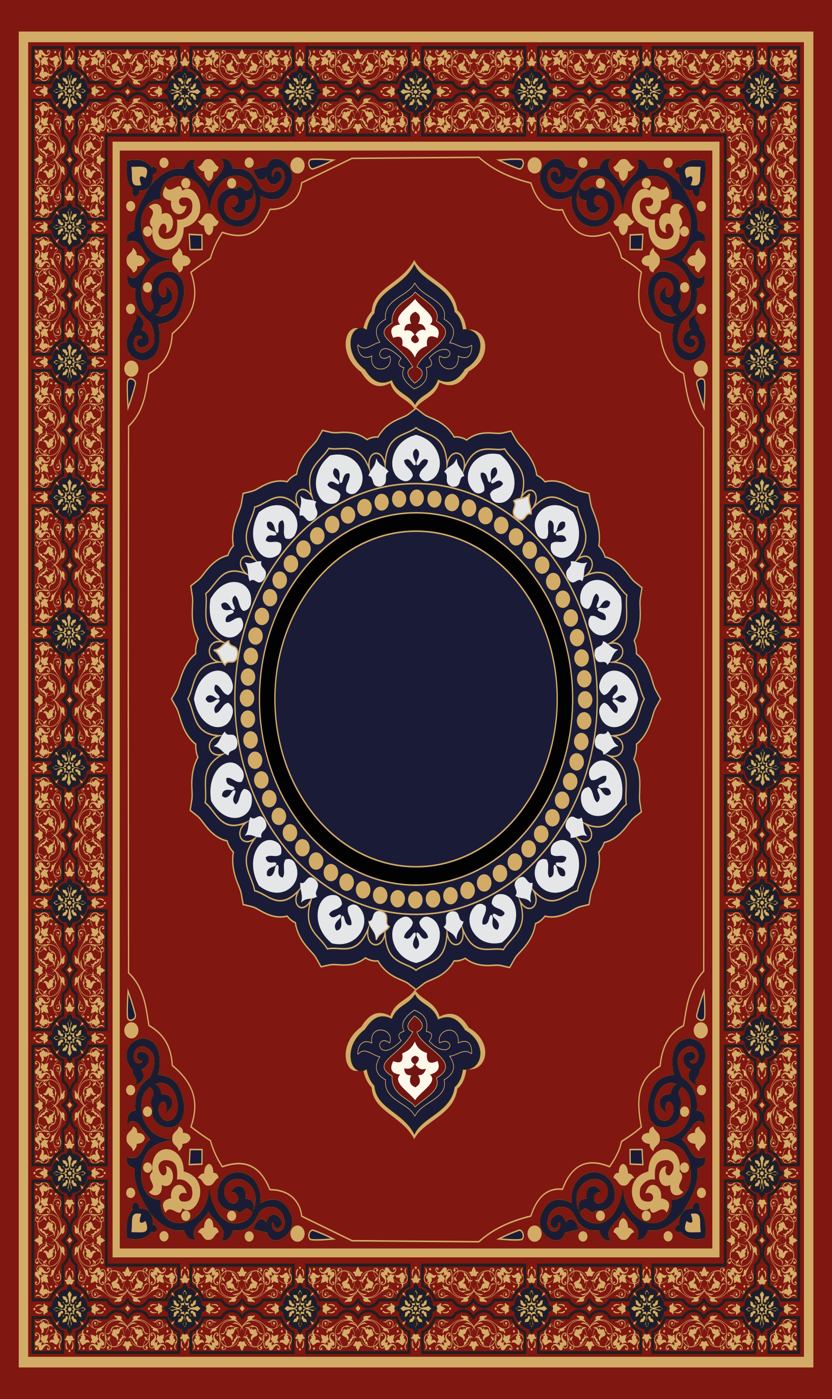 persian style  rectangular vinyl rug - TenStickers