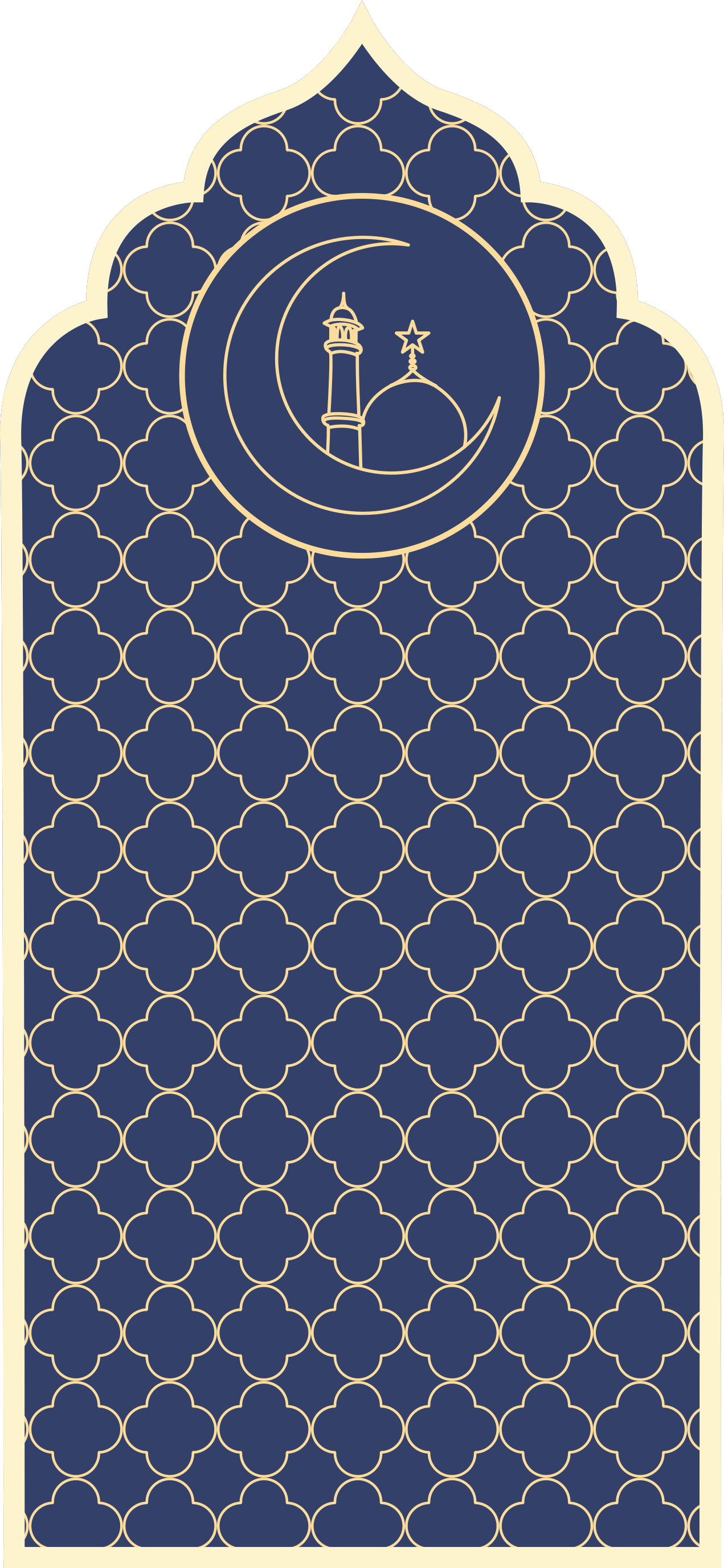 blue pattern navy vinyl rug - TenStickers