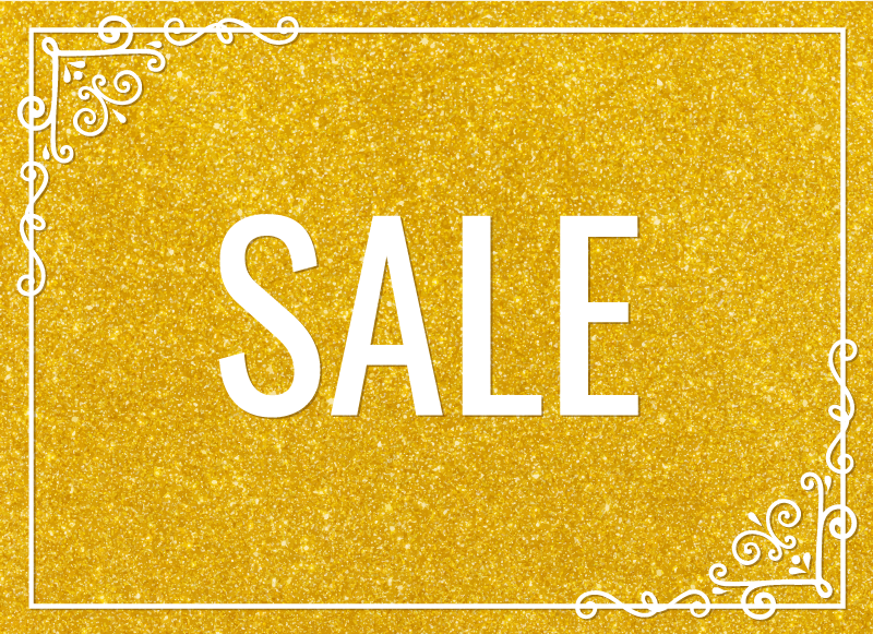 Sales Golden Texture Rectangular Floor Mat - TenStickers