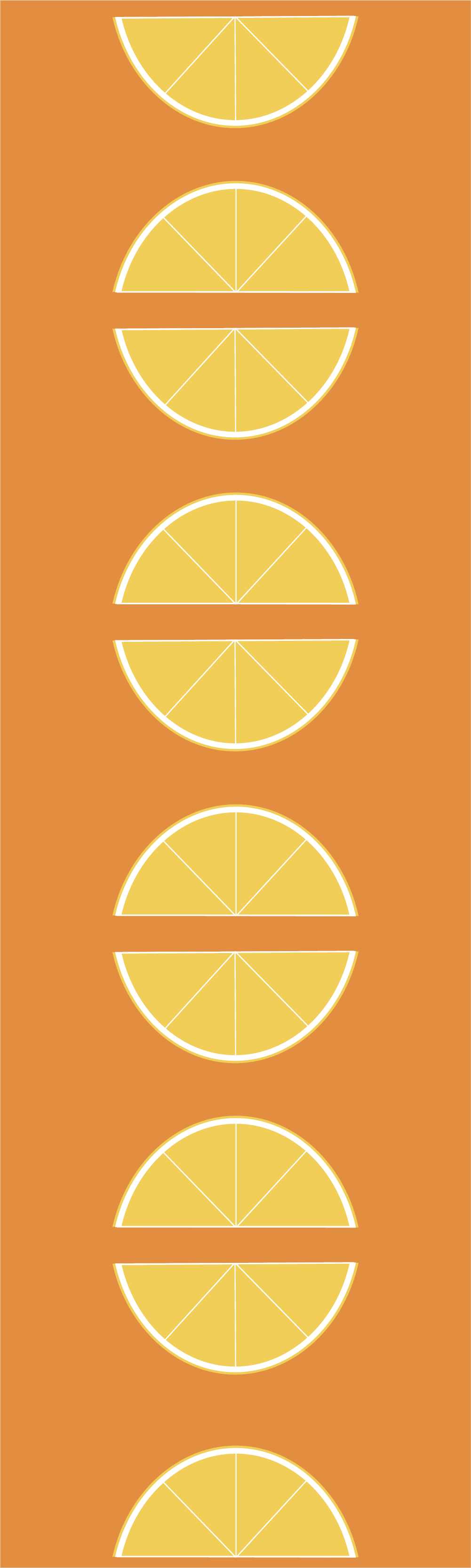 citrus slices kitchen vinyl floor tiles - TenStickers