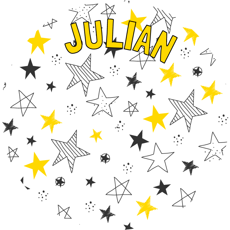 Personalized Starry Style custom vinyl rug - TenStickers