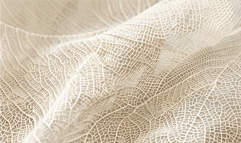 Minimalist leaves beige vinyl rug - TenStickers