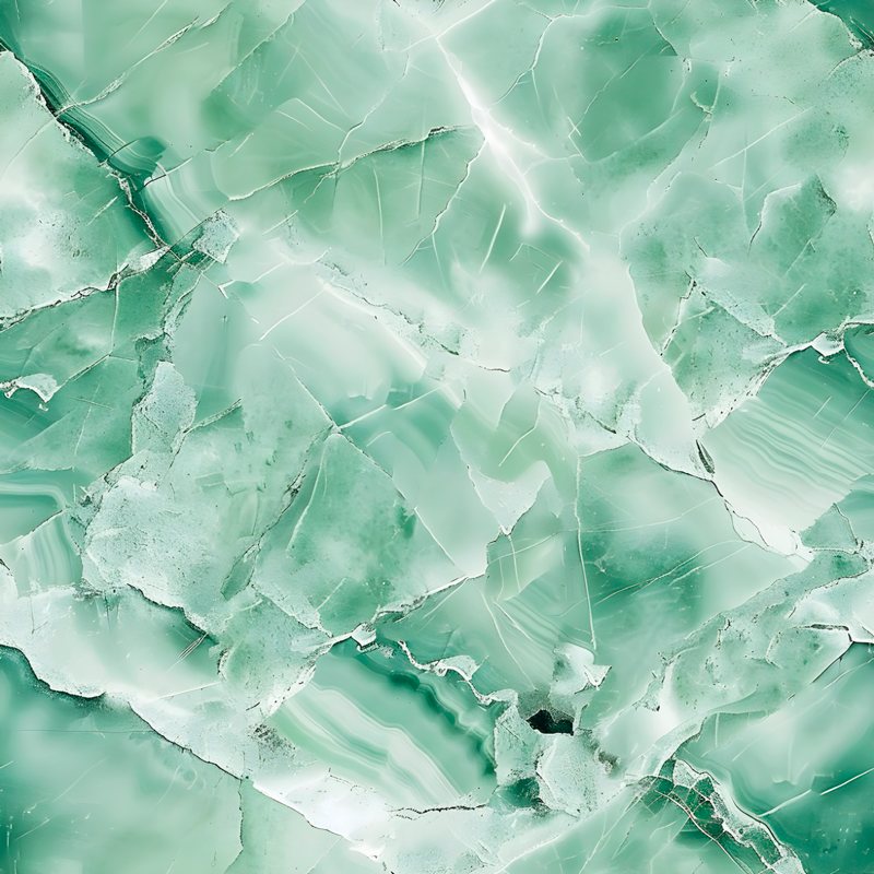 Green pastel color marble vinyl rug - TenStickers