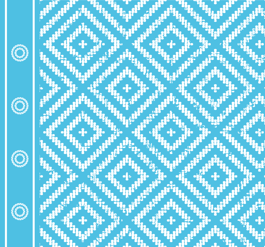 Modern squares pattern blue vinyl rug - TenStickers