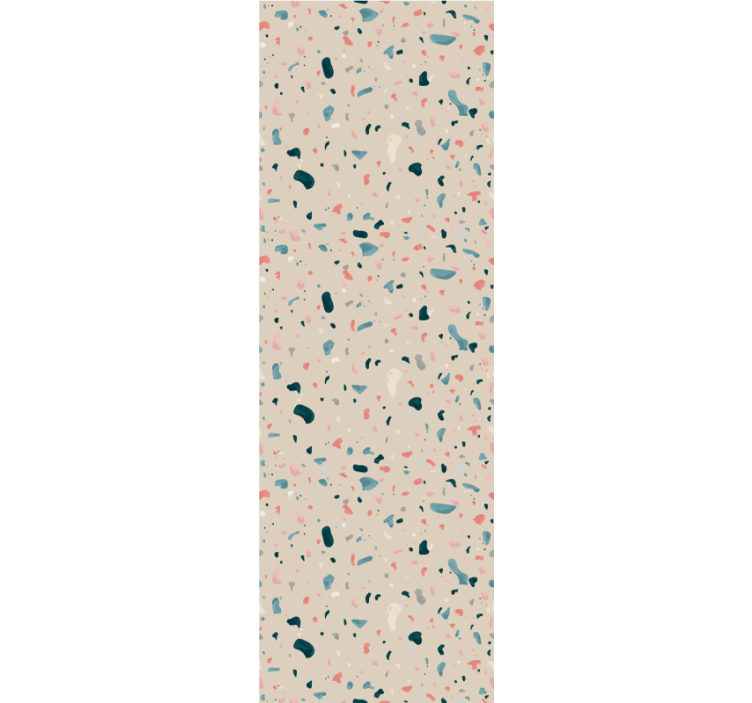 Beige terrazzo motif textured wallpaper - TenStickers
