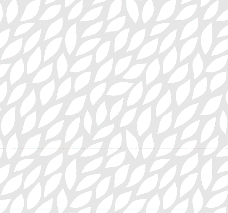Grey and white motif leaf wallpaper - TenStickers