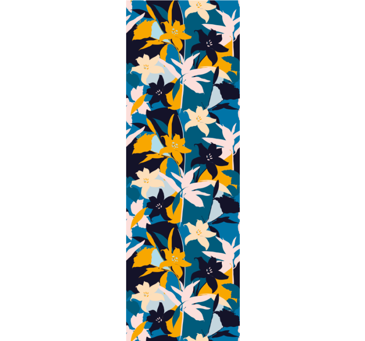 Abstract colorful pattern flower wallpaper - TenStickers