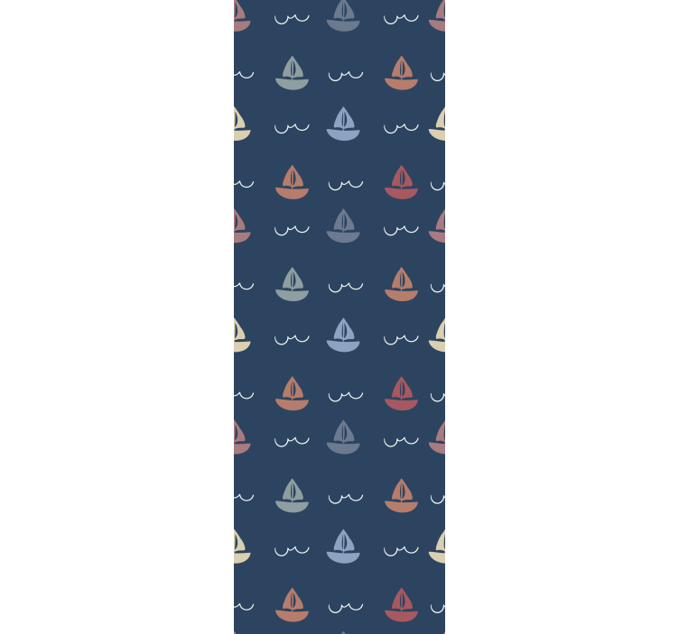 Sailing boats motif kids wallpaper - TenStickers