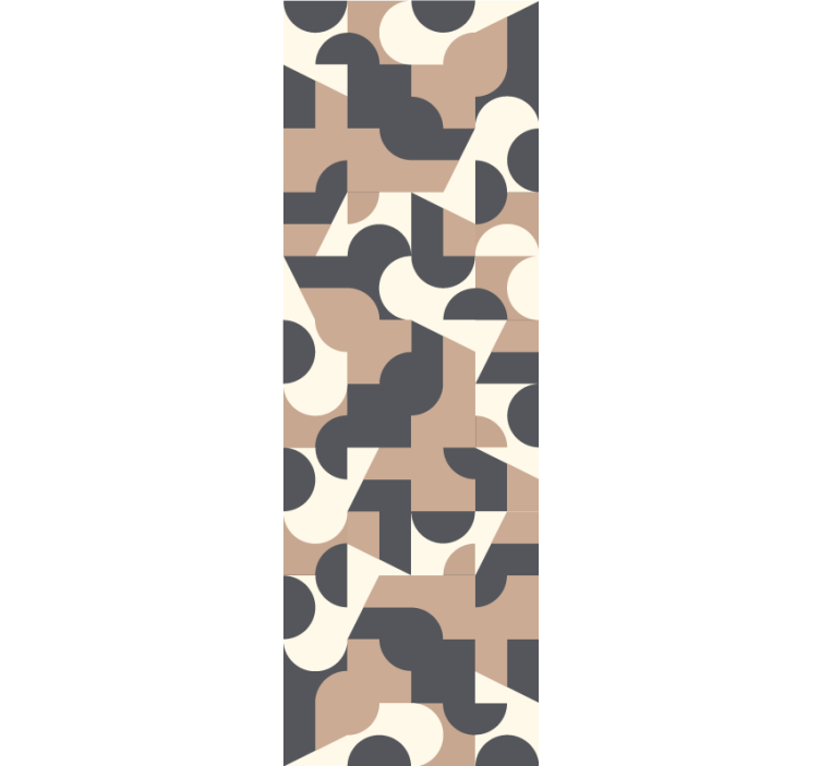 Geometric forms display wallpaper abstract - TenStickers