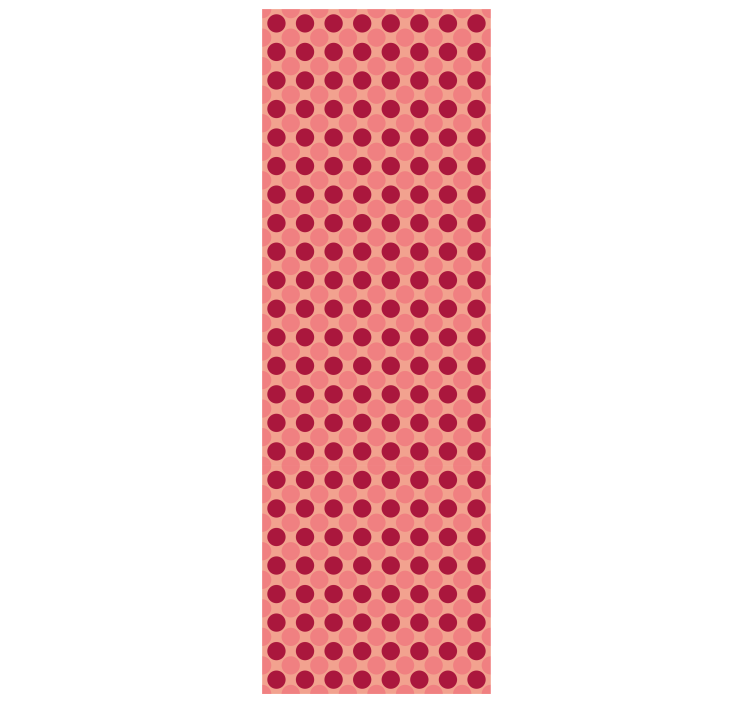 Retro circular geometry polka dot wallpaper - TenStickers