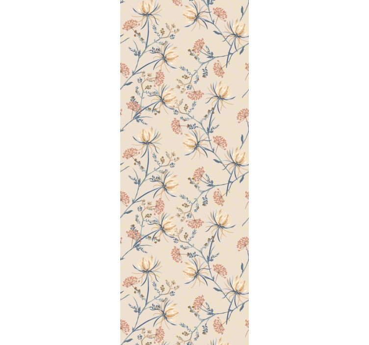 Beautiful floral design flower wallpaper - TenStickers