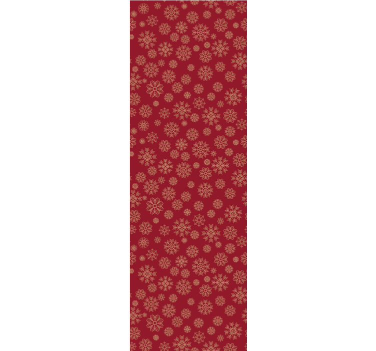 Frosty Floral Design christmas wallpaper - TenStickers