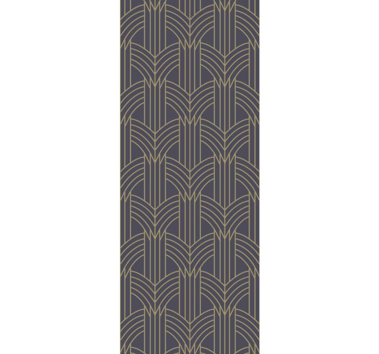 Art déco style living room wallpaper - TenStickers