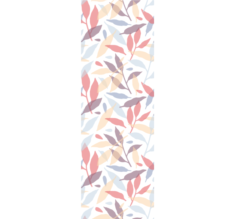 Sheer foliage pattern leaf wallpaper - TenStickers