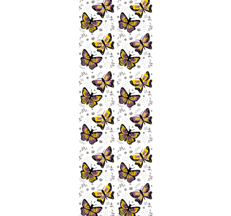 Fluttering wing design butterfly wallpaper - TenStickers