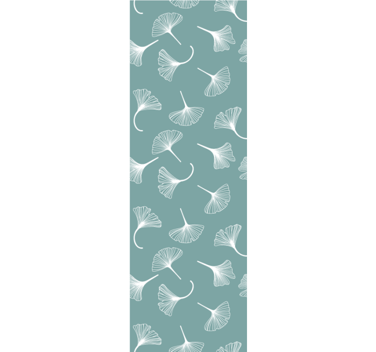 Delicate green ginkgo leaf wallpaper - TenStickers
