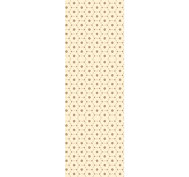 Geometric Flower Accents floral ornament wallpaper - TenStickers