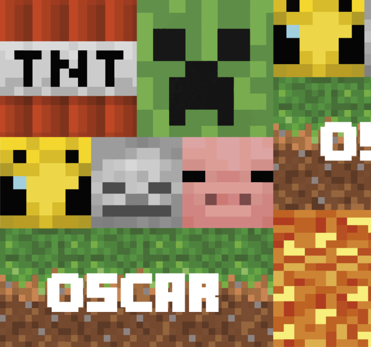 Gaming geometric pattern teenagers wallpaper - TenStickers