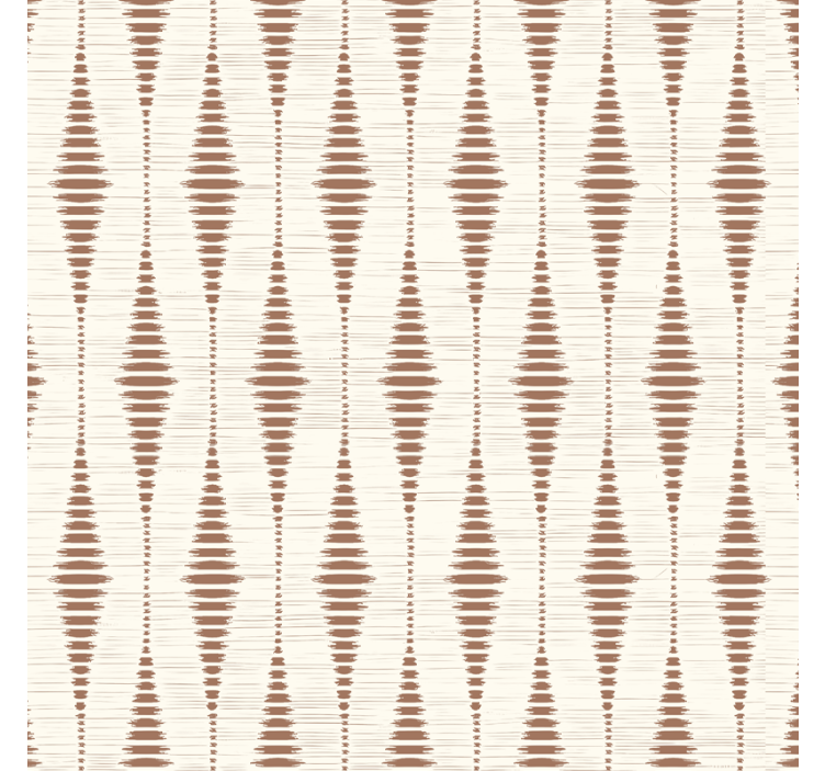 Mocha Mousse rabaul ikat shapes wallpaper - TenStickers