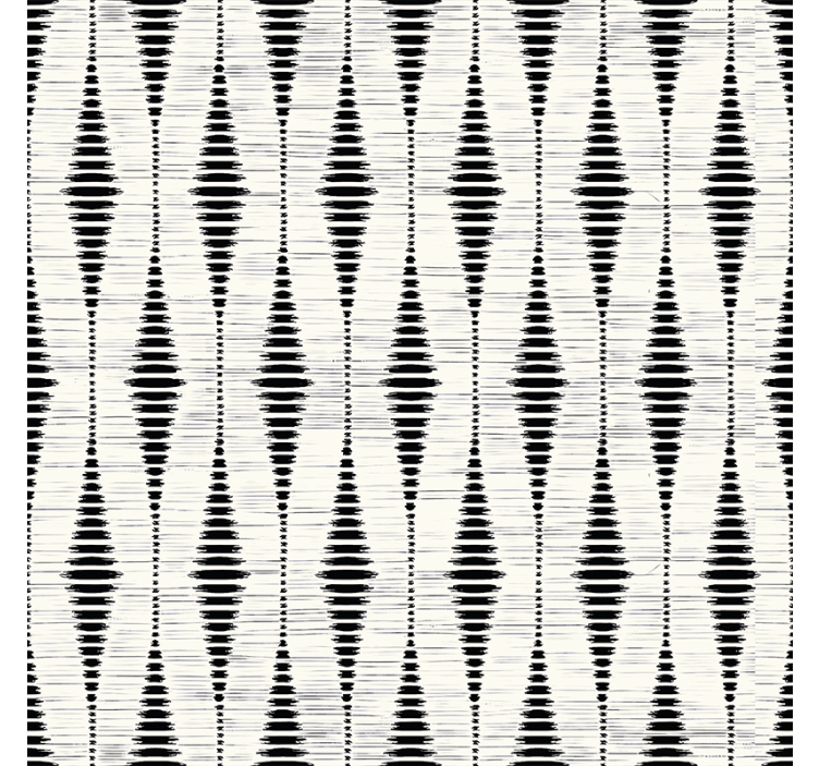 Shapes wallpaper black rabaul ikat - TenStickers