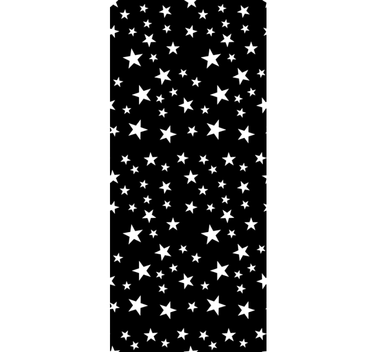 Star wallpaper in stylish black and white elegance - TenStickers