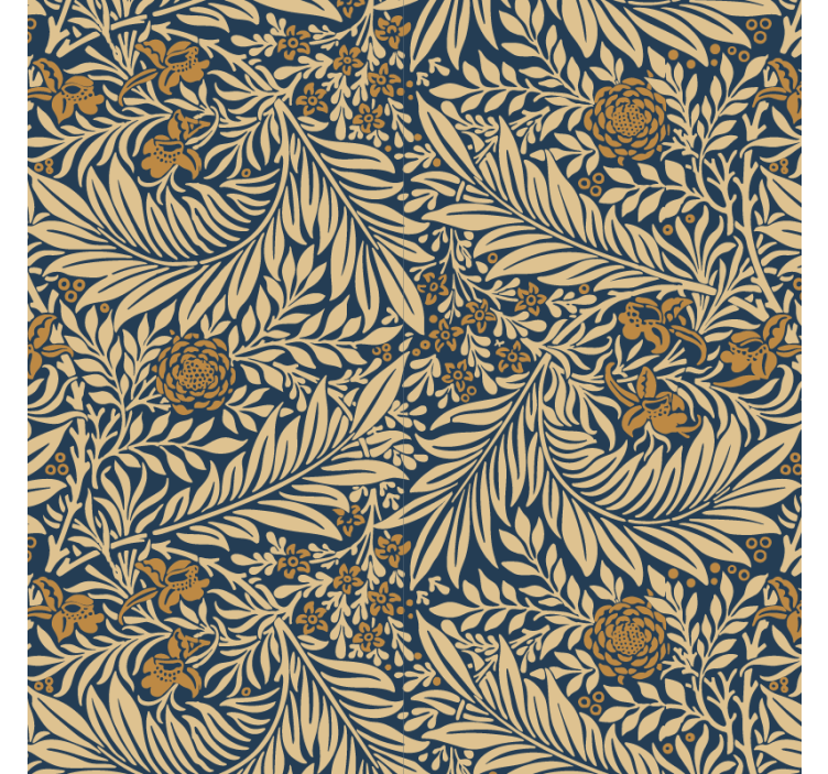 Living room wallpaper floral vintage design - TenStickers