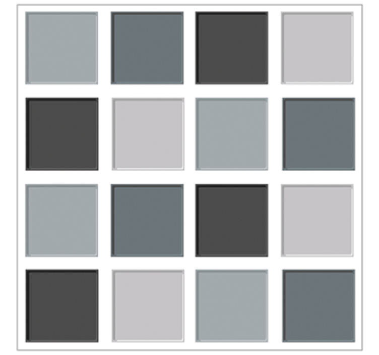 Living room wallpaper in grey tile design - TenStickers