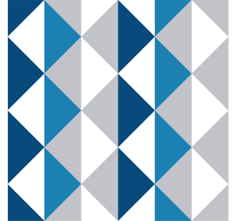 Triangle wallpaper classic blue design - TenStickers