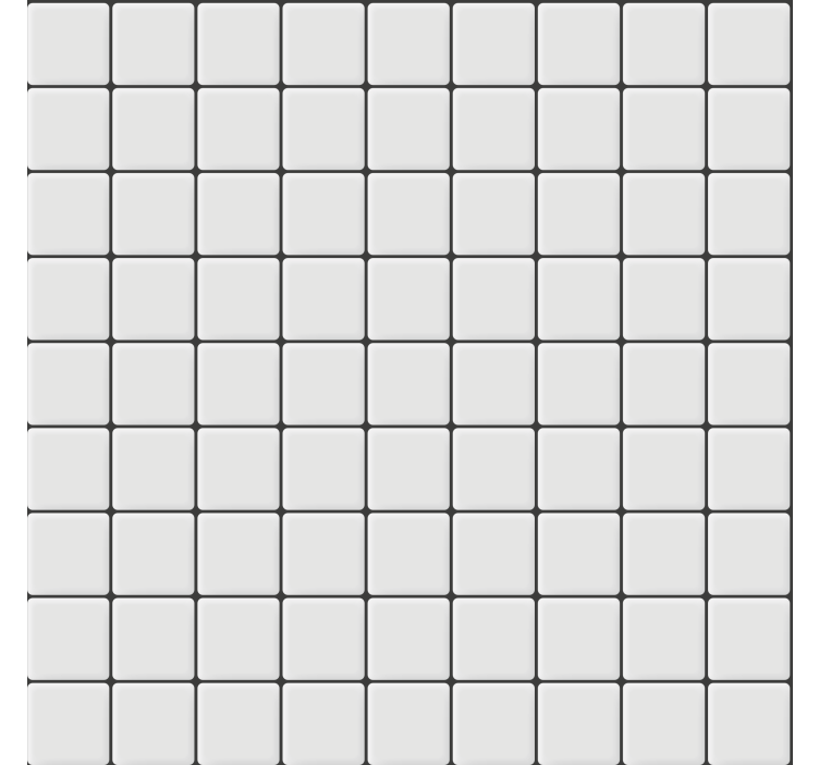 Living room wallpaper white square tiles design - TenStickers